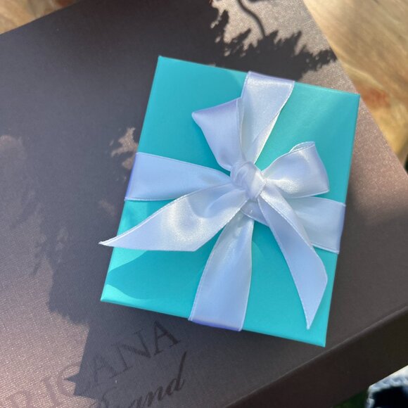 Square Card Case in Tiffany Blue Leather - Picture 5 of 5